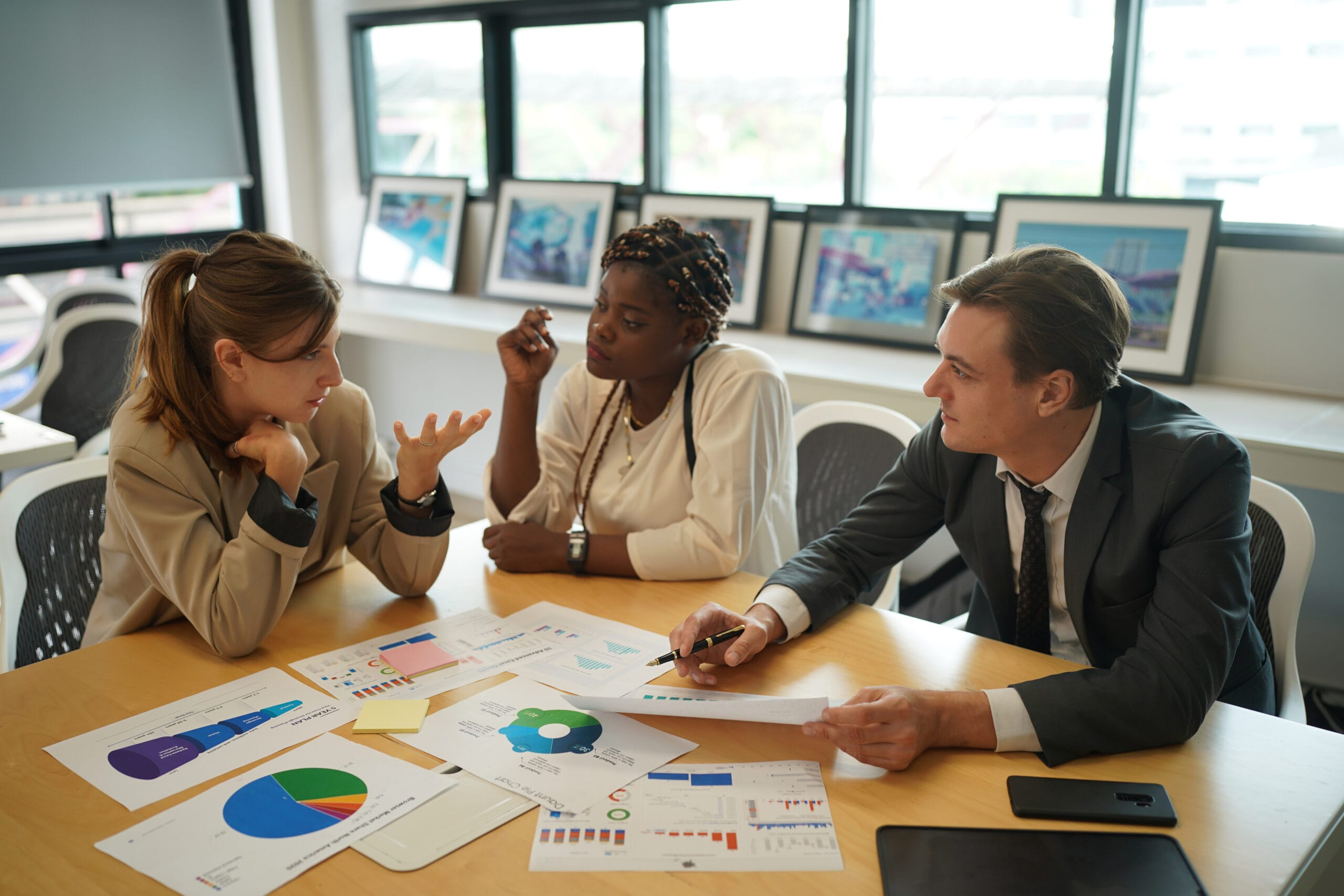 Business meeting in office Business meeting in office